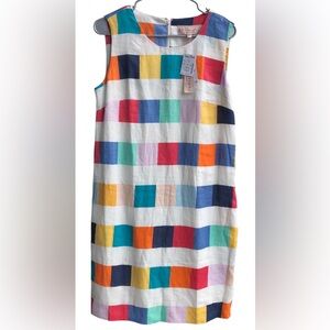 Philosophy N.W.T. Medium Size Colorful Multicolored Mini Dress.100%Linen/Cotton.
